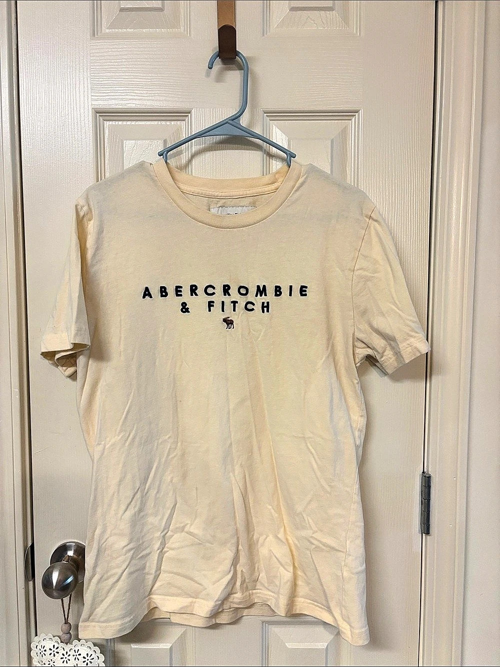 Abercrombie & Fitch Soft A&F Tee Short Sleeve Tee Butter Yellow Medium